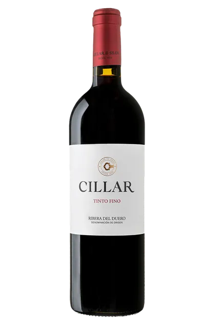 Láhev vína Cillar de Silos Tempranillo.