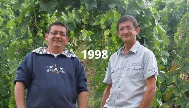 Rodinná fotografie Domaine Courbis z roku 1998.