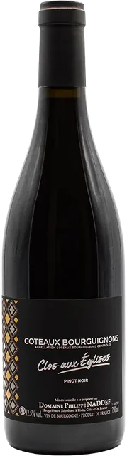 Láhev Coteaux Bourguignons Clos aux Églises od Domaine Philippe Naddef.