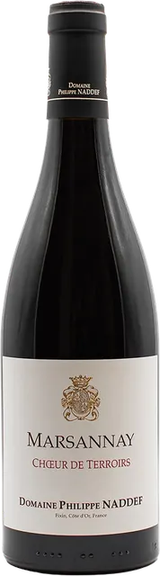 Láhev Marsannay Chœur de Terroirs od Domaine Philippe Naddef.